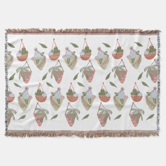 Couverture Paniers à pendre de cactus Botanique Floral (Devant)