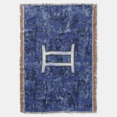 Couverture Panneau Zodiac Gemini Marine Camo numérique bleu (devant Vertical)