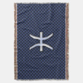 Couverture Panneau Zodiac Poissons d'argent Impression Fibre (devant Vertical)