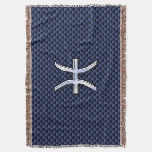 Couverture Panneau Zodiac Poissons d'argent Impression Fibre  (devant Vertical)