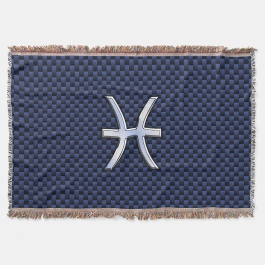 Couverture Panneau Zodiac Poissons d'argent Impression Fibre (Devant)