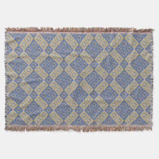 Couverture Panneaux d'art étoile de David bleu or (Devant)