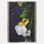 Couverture Pansies jaune et violet blanc (devant Vertical)