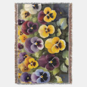 Couverture Pansies jaunes et violets aquarelle (devant Vertical)