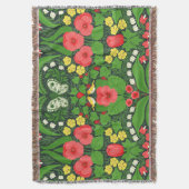 Couverture Pansies rouges, oiseaux et papillons (devant Vertical)