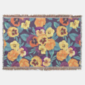 Couverture Pansies sur violet de prune (Devant)