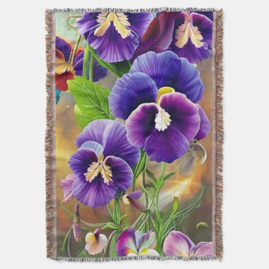 Couverture Pansies violettes -AI ART (devant Vertical)