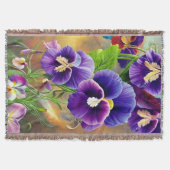 Couverture Pansies violettes -AI ART (Devant)