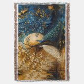 Couverture Paons blancs et bleus élégants (devant Vertical)