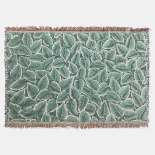 Couverture Papier peint à motif de feuilles de la maison de J