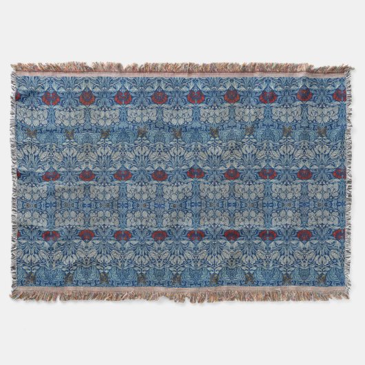 Couverture Papier peint Tulipe Rose Navy Blue de William Morr (Devant)