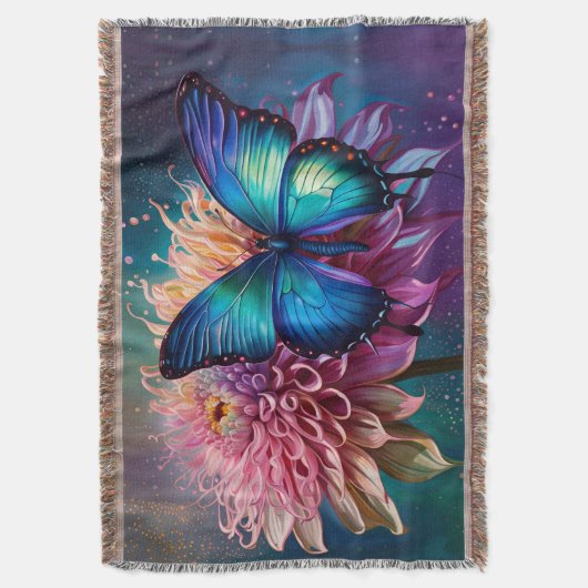 Couverture Papillon bleu et Dahlia (devant Vertical)