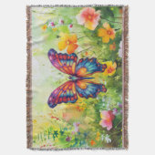 Couverture Papillon Bleu Orange Ailes (devant Vertical)