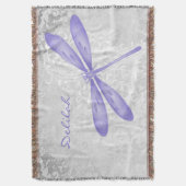 Couverture Papillon de libellule violet personnalisé (devant Vertical)