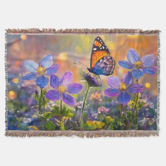 Couverture Papillon minuscule sur les Fleurs sauvages au leve (Devant)