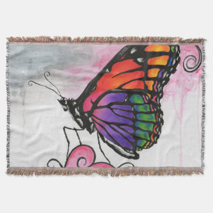Couverture Papillon Monarque Arc-en-Ciel Original Fantastique