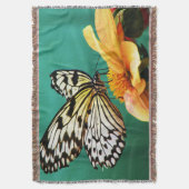 Couverture Papillon Monarque Et Fleur Orange (devant Vertical)