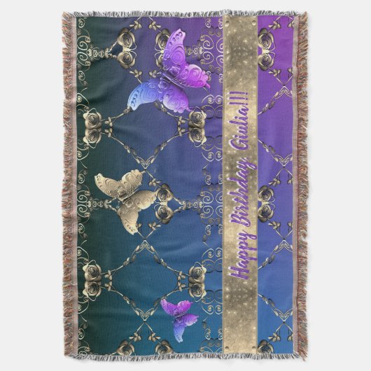 Couverture Papillon rose violet (devant Vertical)