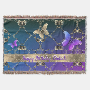 Couverture Papillon rose violet