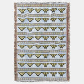 Couverture Papillon Swallowtail Jaune Sud-Ouest Ciel Bleu (devant Vertical)