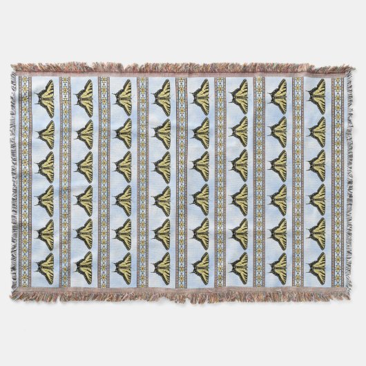 Couverture Papillon Swallowtail Jaune Sud-Ouest Ciel Bleu (Devant)