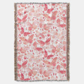 Couverture Papillons Aquarelle Corail rose (devant Vertical)