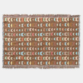 Couverture Papillons, marron, turquoise et corail (Devant)