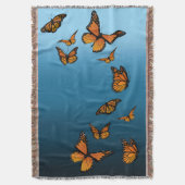 Couverture Papillons Monarch Ombre Bleu (devant Vertical)