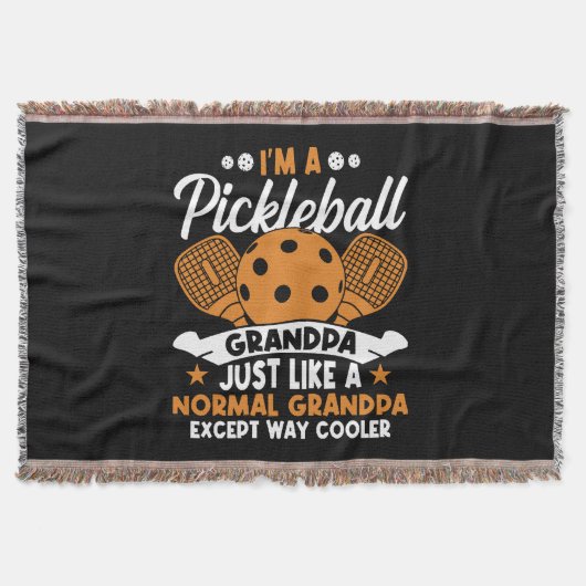 Couverture Papy Joueur de Pickleball Cool (Devant)