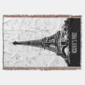Couverture Paris Eiffel Tower Ajouter Votre Nom (Devant)