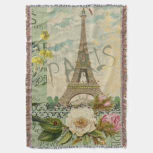 Couverture Paris France Voyage Vintage Art Antique Peinture