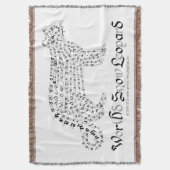 Couverture Parole Mondiale Léopard de Neige Jetée Blanche (devant Vertical)