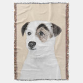 Couverture Parson Jack Russell Terrier Peinture - Chien Art (devant Vertical)