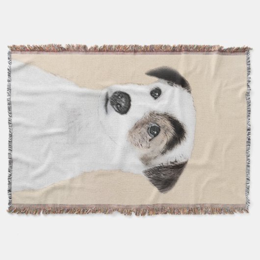 Couverture Parson Jack Russell Terrier Peinture - Chien Art (Devant)