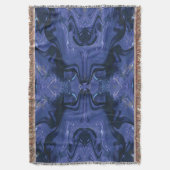 Couverture Parties scintillant bleue Galaxy Swirl Abstrait Mo (devant Vertical)