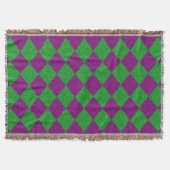 Couverture Parties scintillant de diamants violet et vert (Devant)