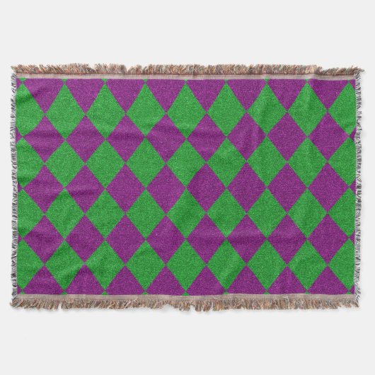 Couverture Parties scintillant de diamants violet et vert (Devant)