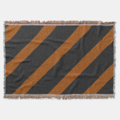 Couverture Parties scintillant Orange & Black Stripes (Devant)