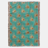 Couverture Parties scintillant Peacock Feathers Motif (devant Vertical)
