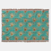 Couverture Parties scintillant Peacock Feathers Motif (Devant)