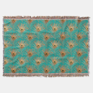 Couverture Parties scintillant Peacock Feathers Motif