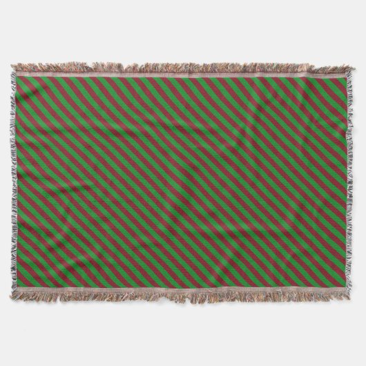Couverture Parties scintillant Red & Green Stripes (Devant)