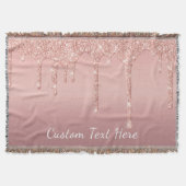 Couverture Parties scintillant rose Gold Blush Jeter le texte (Devant)