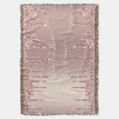 Couverture Parties scintillant rose Gold Blush Jeter le texte (devant Vertical)
