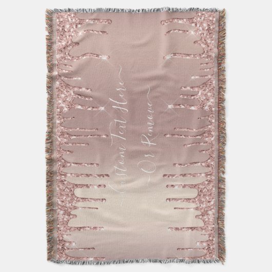 Couverture Parties scintillant rose Gold Blush Jeter le texte (devant Vertical)