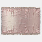 Couverture Parties scintillant rose Gold Blush Jeter le texte (Devant)