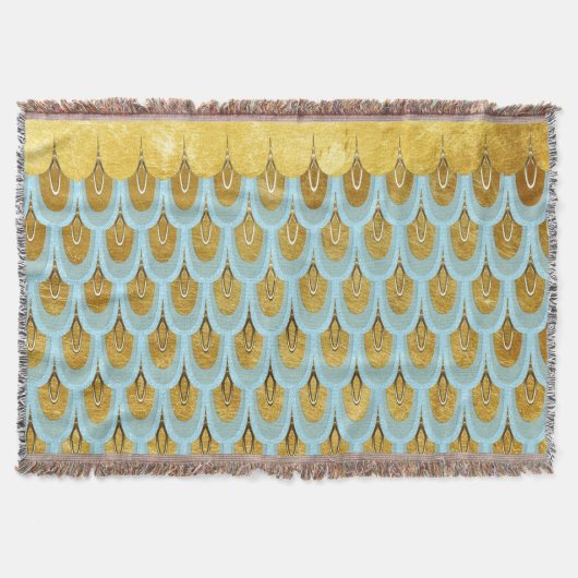 Couverture Parties scintillant Turquoise bleu brillant Balanc (Devant)