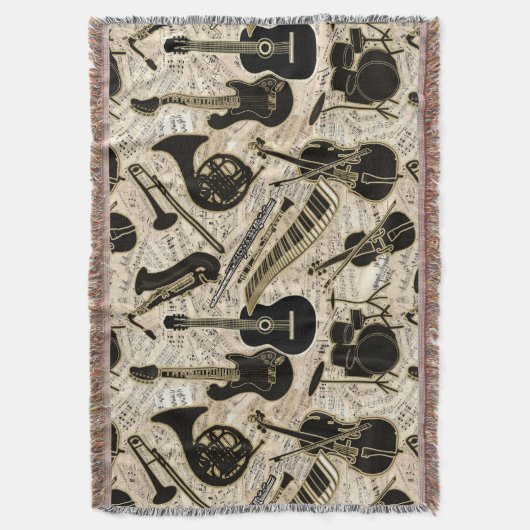 Couverture Partition et instruments Black/Gold ID481 (devant Vertical)