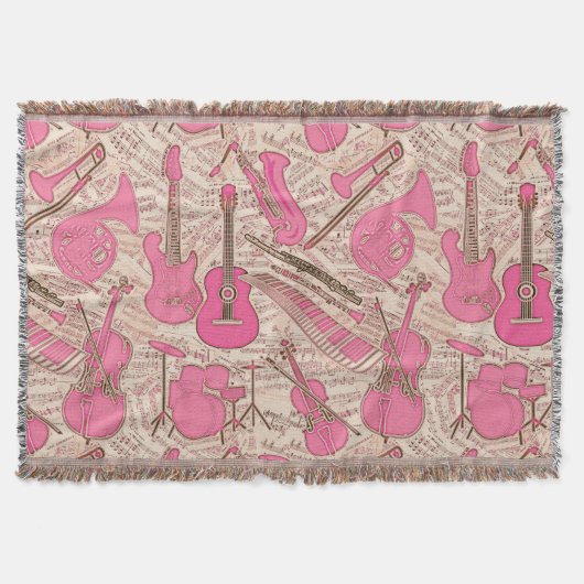 Couverture Partition et instruments de musique rose/ivoire ID (Devant)