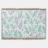 Couverture Pastel aquarelle branches pourpre et vert (Devant)